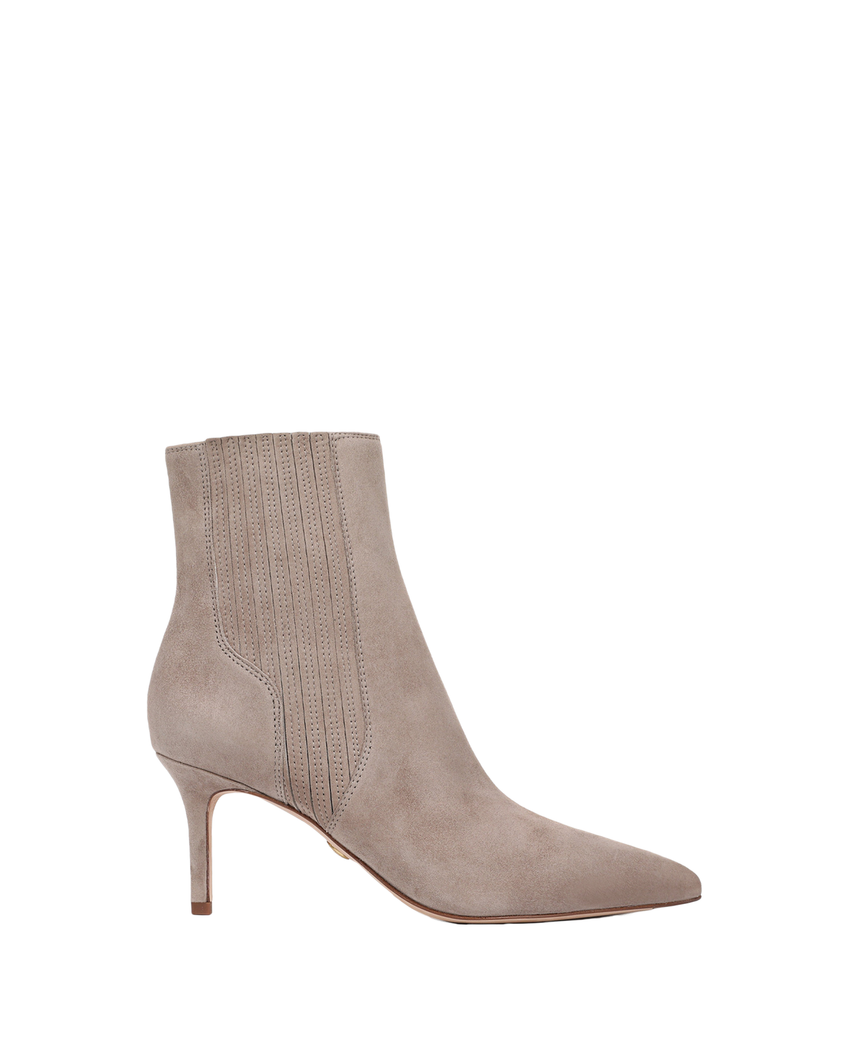 Veronica Beard | Lisa Mid-Heel Ankle Boot in Bark Bark