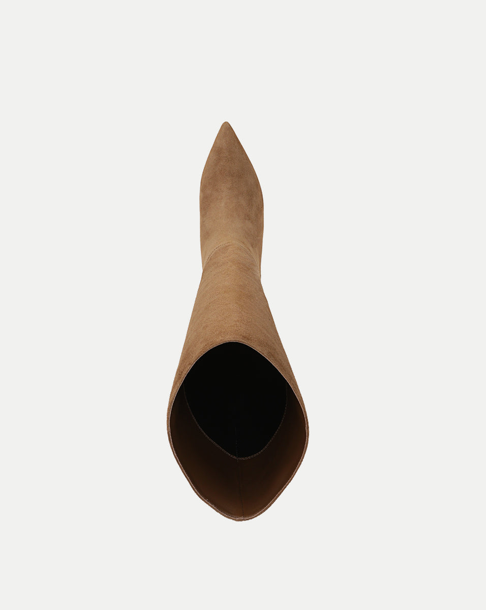 Veronica Beard | Lisa Kitten-Heel Boot in Hazelwood Hazelwood