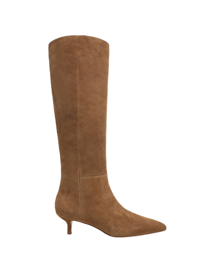 Veronica Beard | Lisa Kitten-Heel Boot | Wide-Calf in Hazelwood Hazelwood