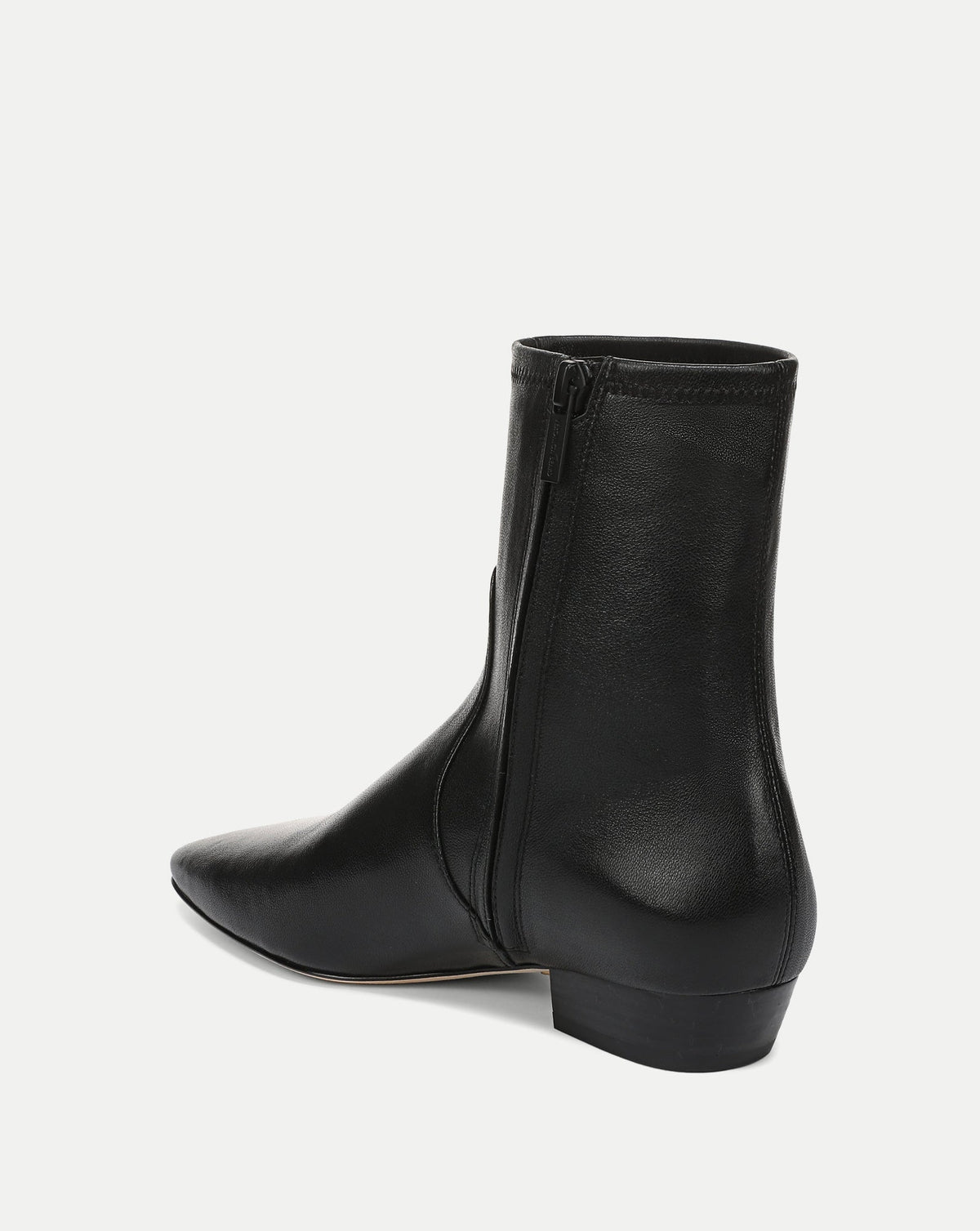 Veronica Beard | Glinda Stretch Ankle Boot in Black Leather Black
