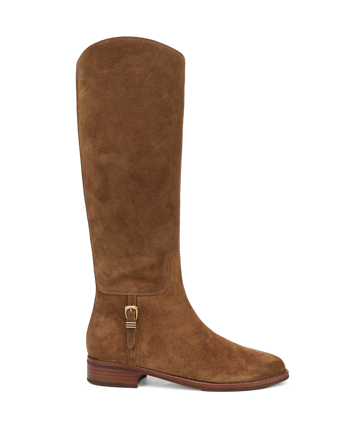 Veronica Beard | Arabelle Riding Boot in Chestnut Brown Suede Chestnut