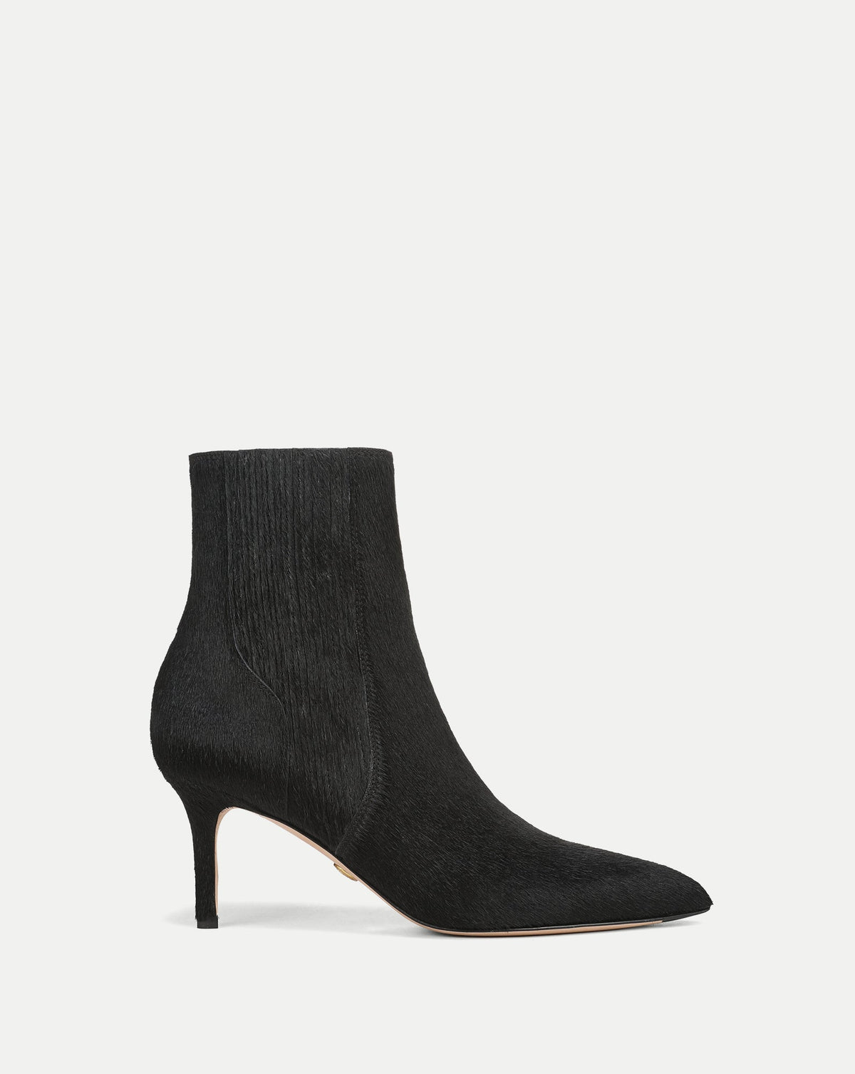 Veronica Beard | Lisa Mid-Heel Ankle Boot in Black Black