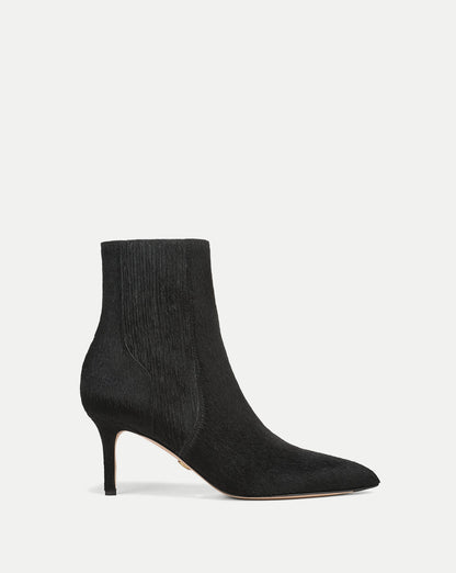 Veronica Beard | Lisa Mid-Heel Ankle Boot in Black Black