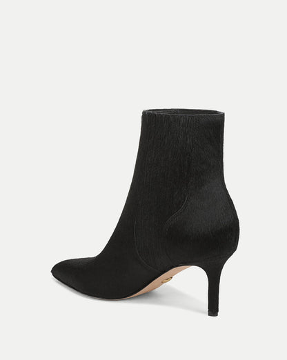 Veronica Beard | Lisa Mid-Heel Ankle Boot in Black Black