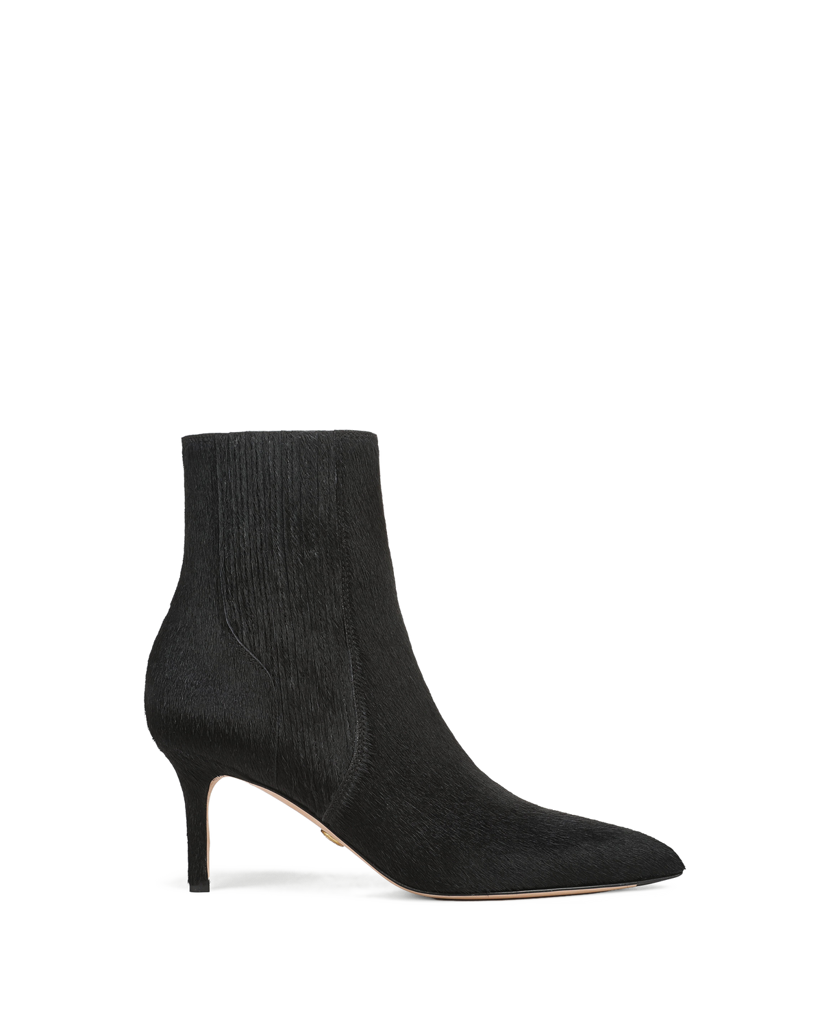 Veronica Beard | Lisa Mid-Heel Ankle Boot in Black Black