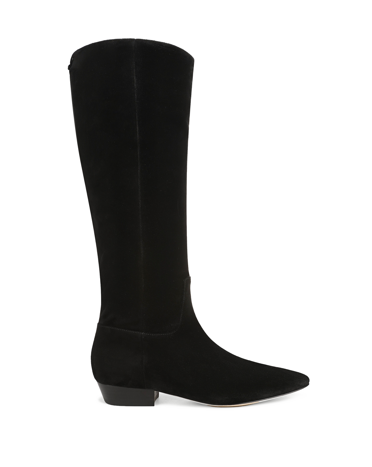 Veronica Beard | Gabrielle Tall Boot in Black Suede Black