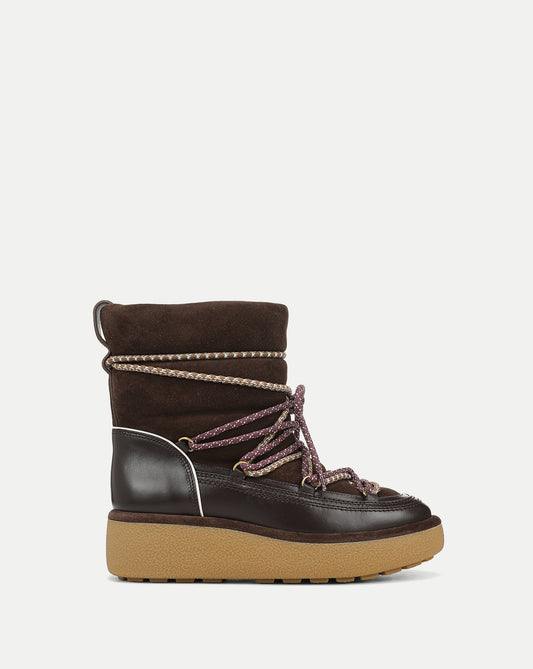 Veronica Beard | Kirsta Suede Boot in Espresso Multi Espresso Multi