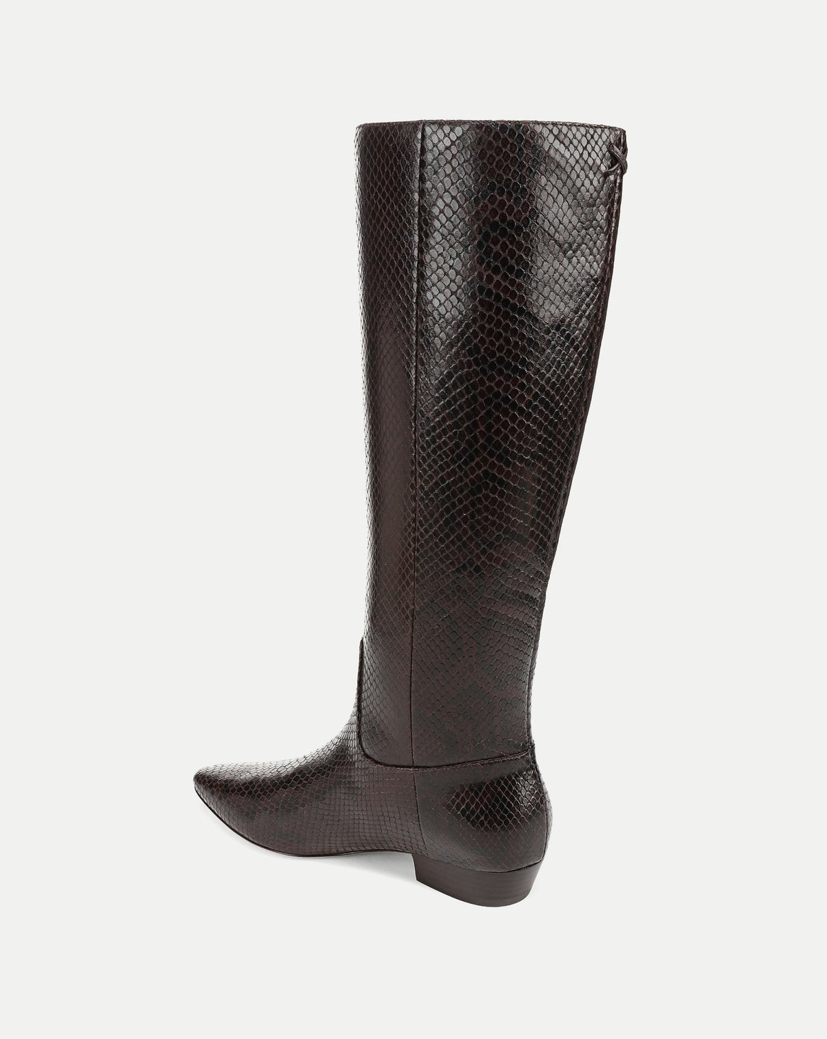 Veronica Beard | Gabrielle Tall Boot in Dark Brown Leather Espresso
