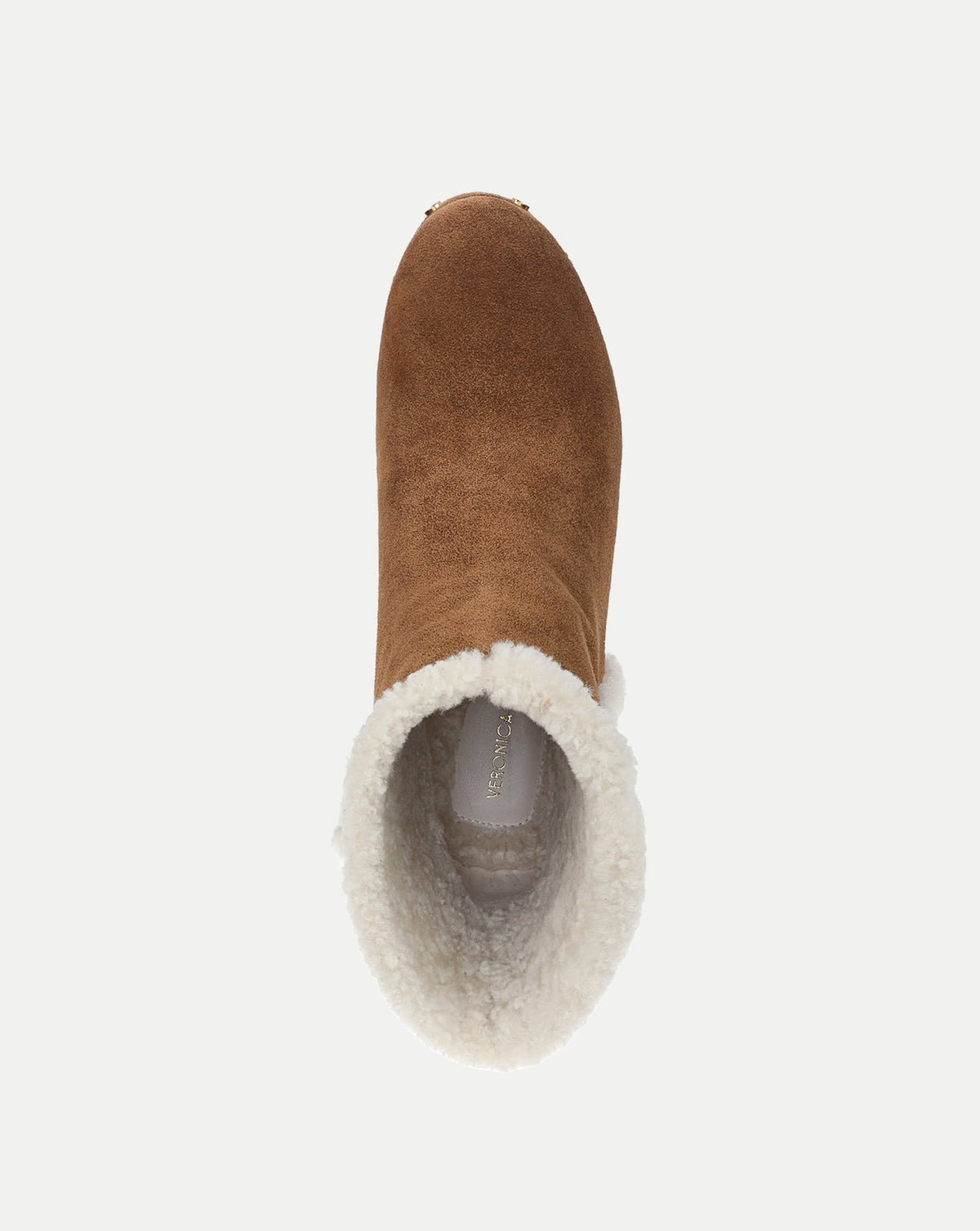 Veronica Beard | Loreen Shearling Ankle Boot in Chestnut Chestnut