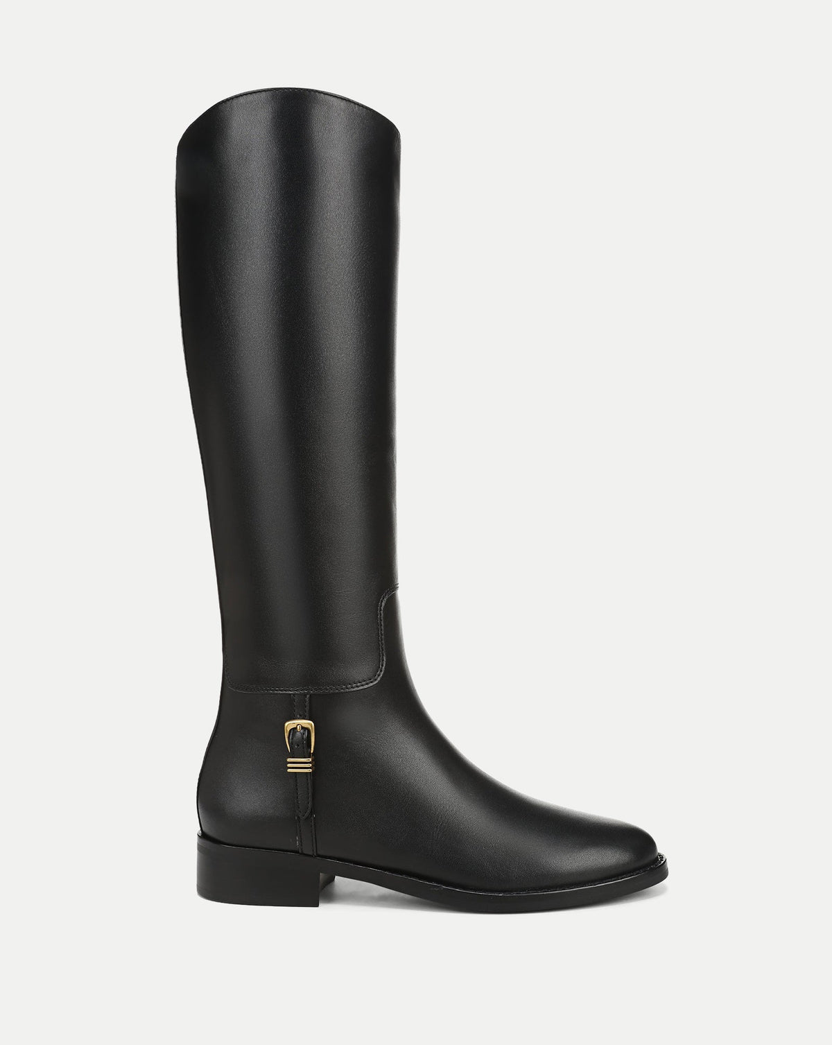 Veronica Beard | Arabelle Riding Boot in Black Leather Black