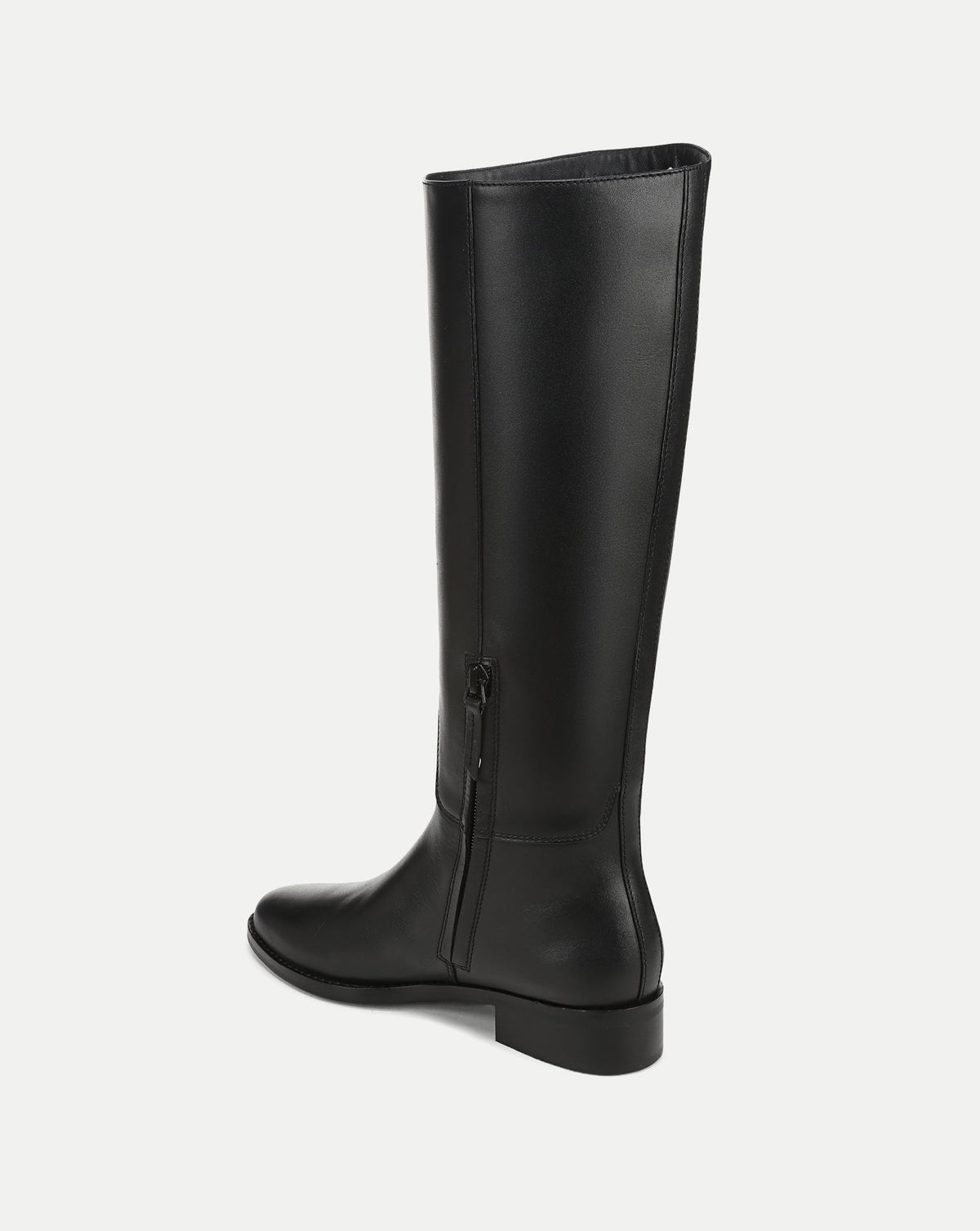 Veronica Beard | Arabelle Riding Boot in Black Leather Black