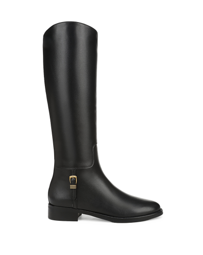 Veronica Beard | Arabelle Riding Boot in Black Leather Black