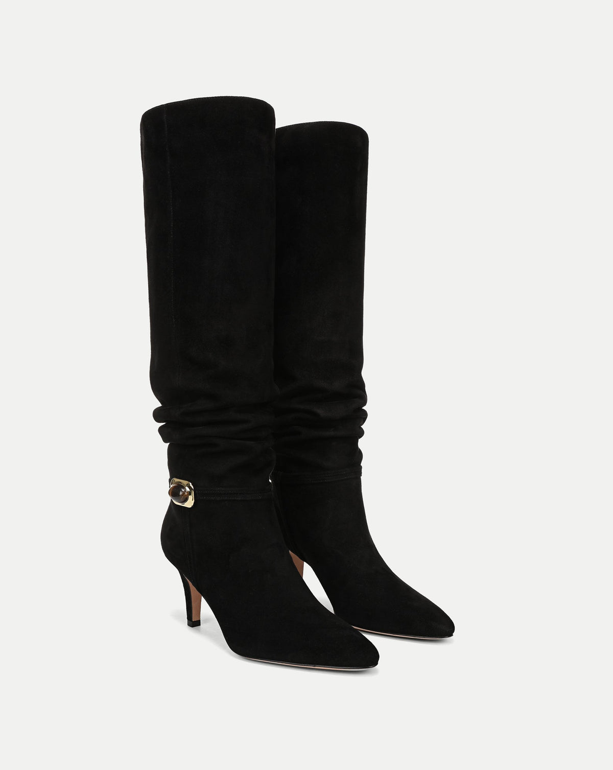 Veronica Beard | Angeline High-Heel Boot in Black Suede Black
