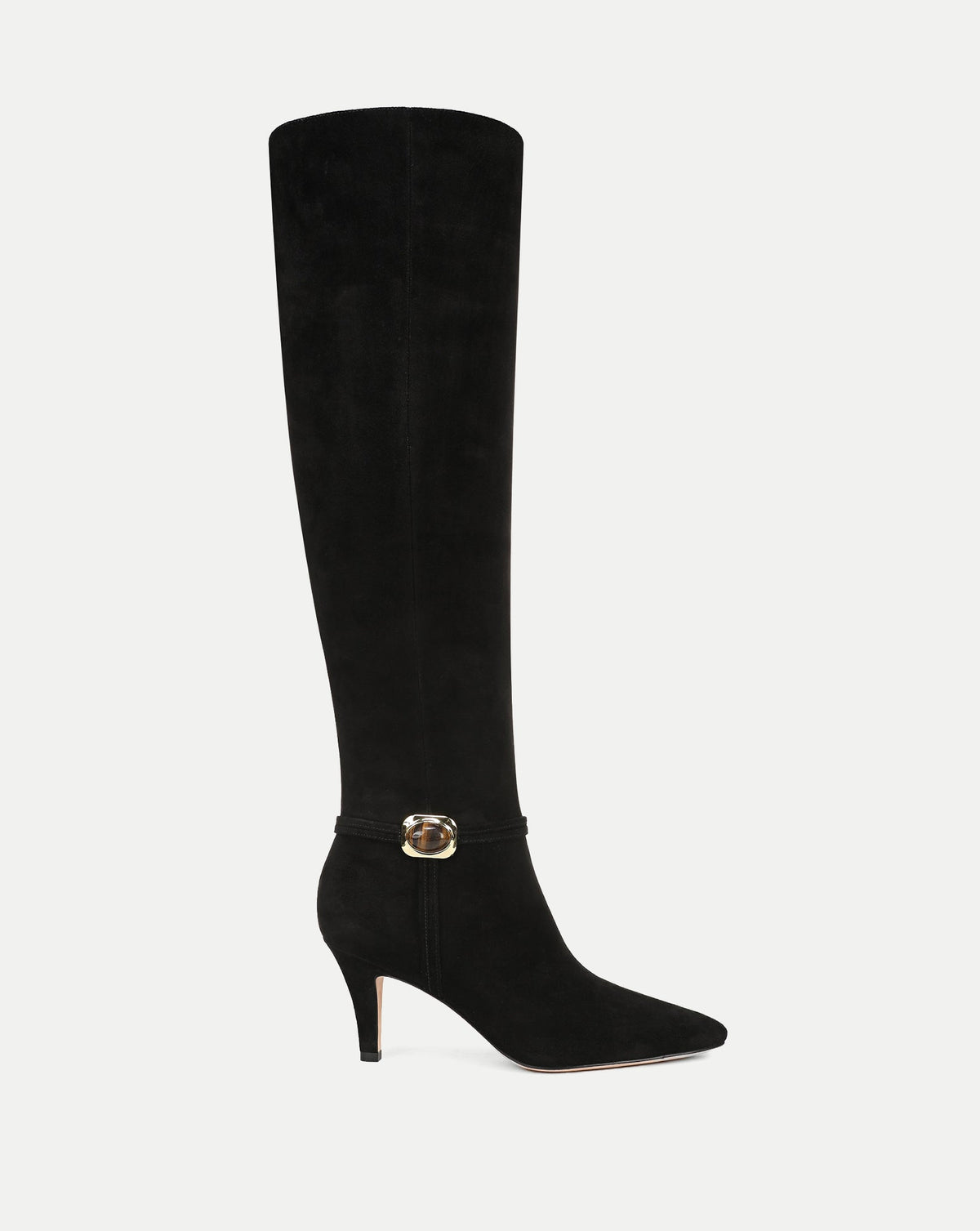 Veronica Beard | Angeline High-Heel Boot in Black Suede Black