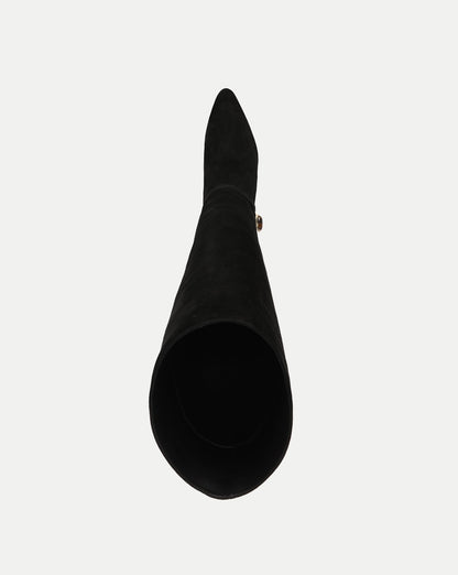 Veronica Beard | Angeline High-Heel Boot in Black Suede Black