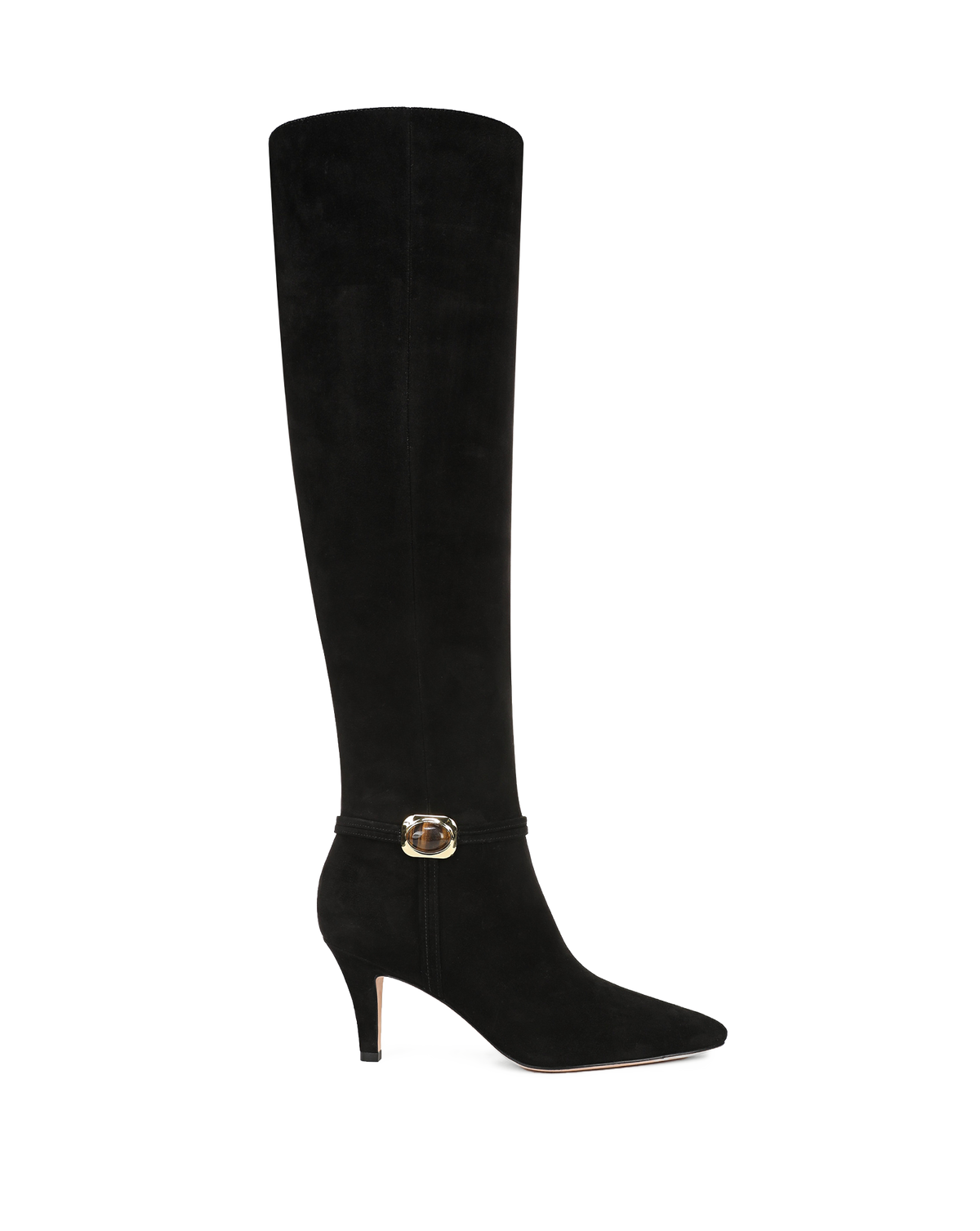 Veronica Beard | Angeline High-Heel Boot in Black Suede Black