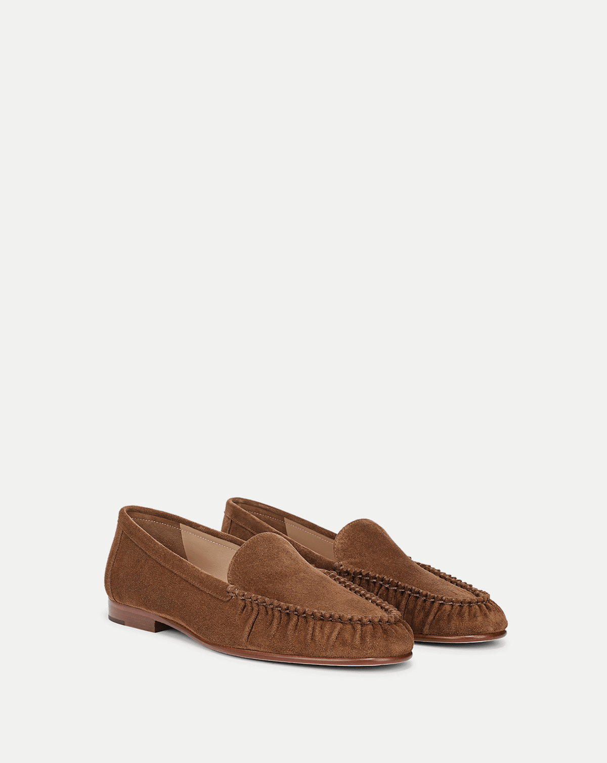 Veronica Beard | Prilla Suede Loafer in Chestnut Chestnut