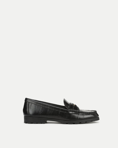 Veronica Beard | Penny Lug-Sole Loafer in Black Black