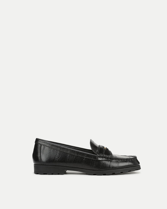 Veronica Beard | Penny Lug-Sole Loafer in Black Black