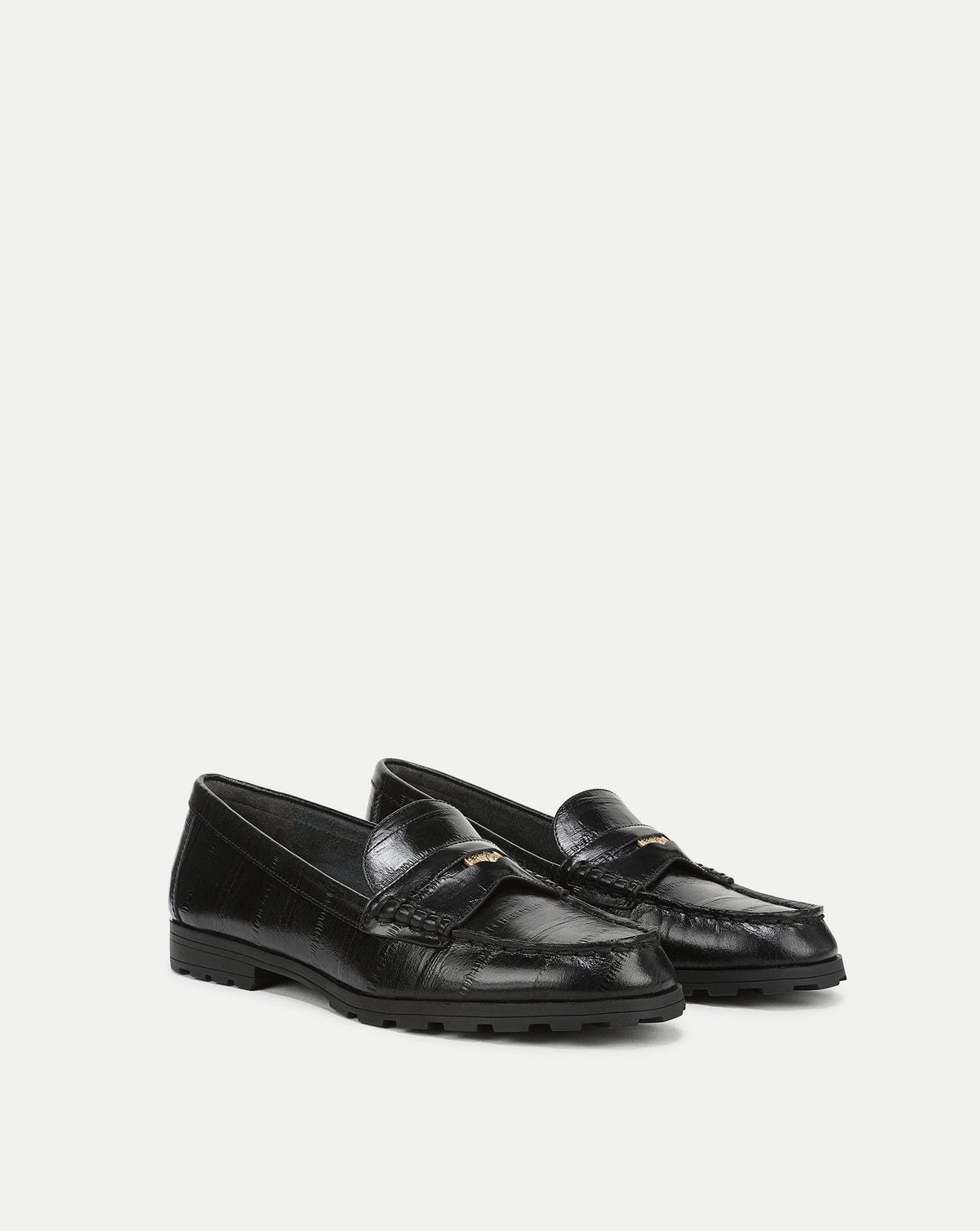 Veronica Beard | Penny Lug-Sole Loafer in Black Black
