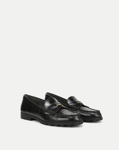 Veronica Beard | Penny Lug-Sole Loafer in Black Black