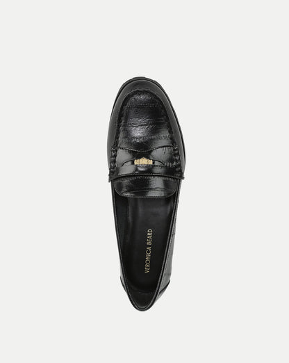 Veronica Beard | Penny Lug-Sole Loafer in Black Black