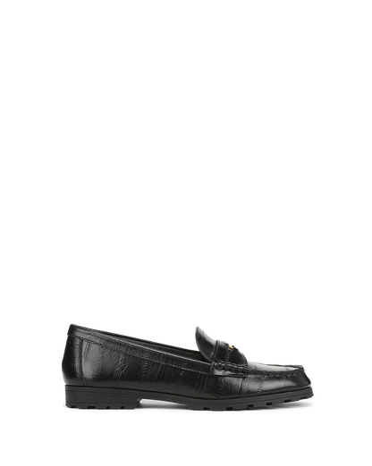 Veronica Beard | Penny Lug-Sole Loafer in Black Black