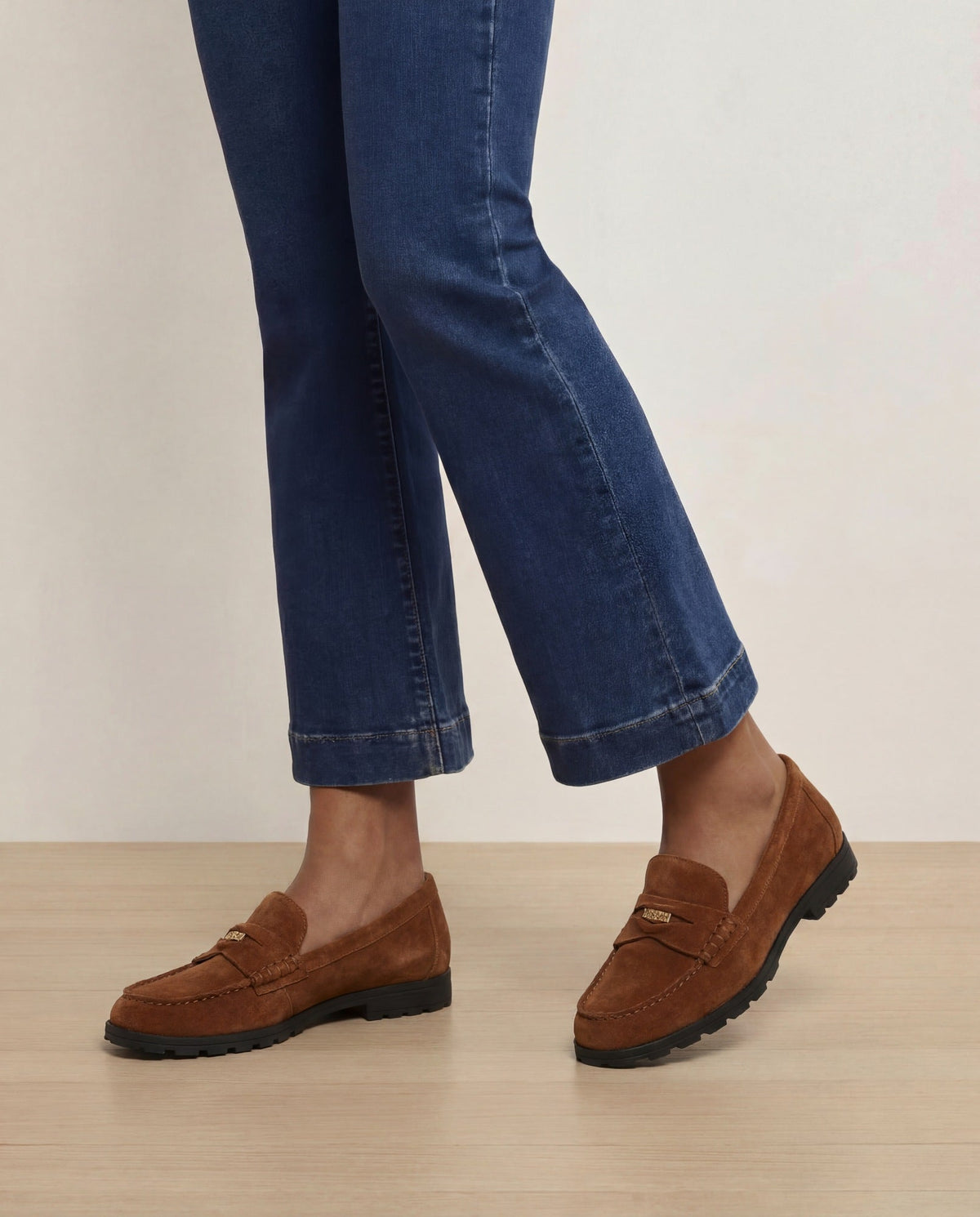 Veronica Beard | Penny Lug-Sole Loafer in Hazelwood Hazelwood