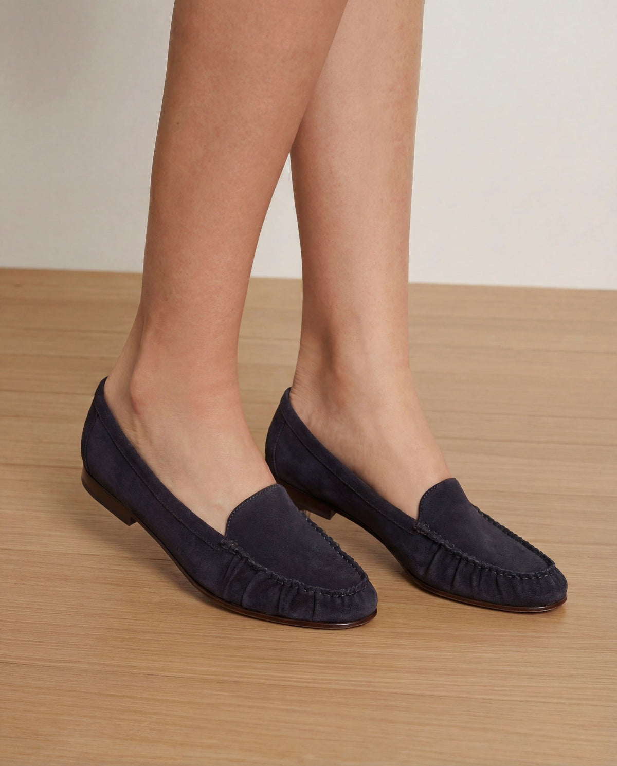 Veronica Beard | Prilla Suede Loafer in Navy Navy
