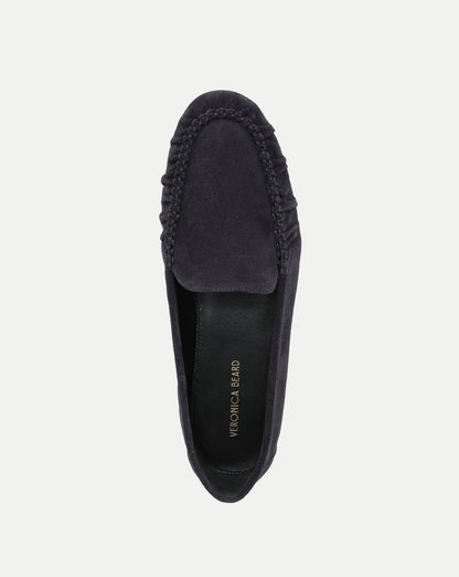 Veronica Beard | Prilla Suede Loafer in Navy Navy