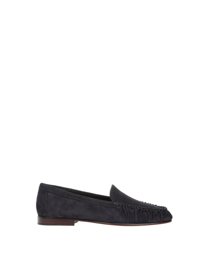 Veronica Beard | Prilla Suede Loafer in Navy Navy