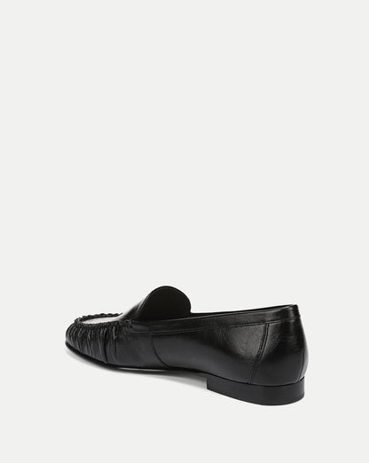Veronica Beard | Prilla Leather Loafer in Black Black