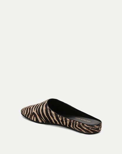 Veronica Beard | Narcisa Calf Hair Mule in Zebra Ziger