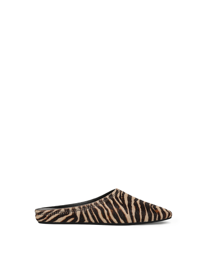 Veronica Beard | Narcisa Calf Hair Mule in Zebra Ziger