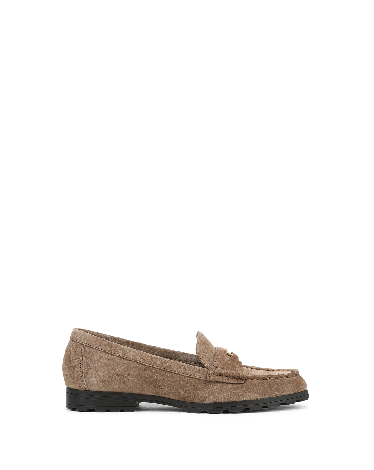 Veronica Beard | Penny Lug-Sole Loafer in Bark Bark