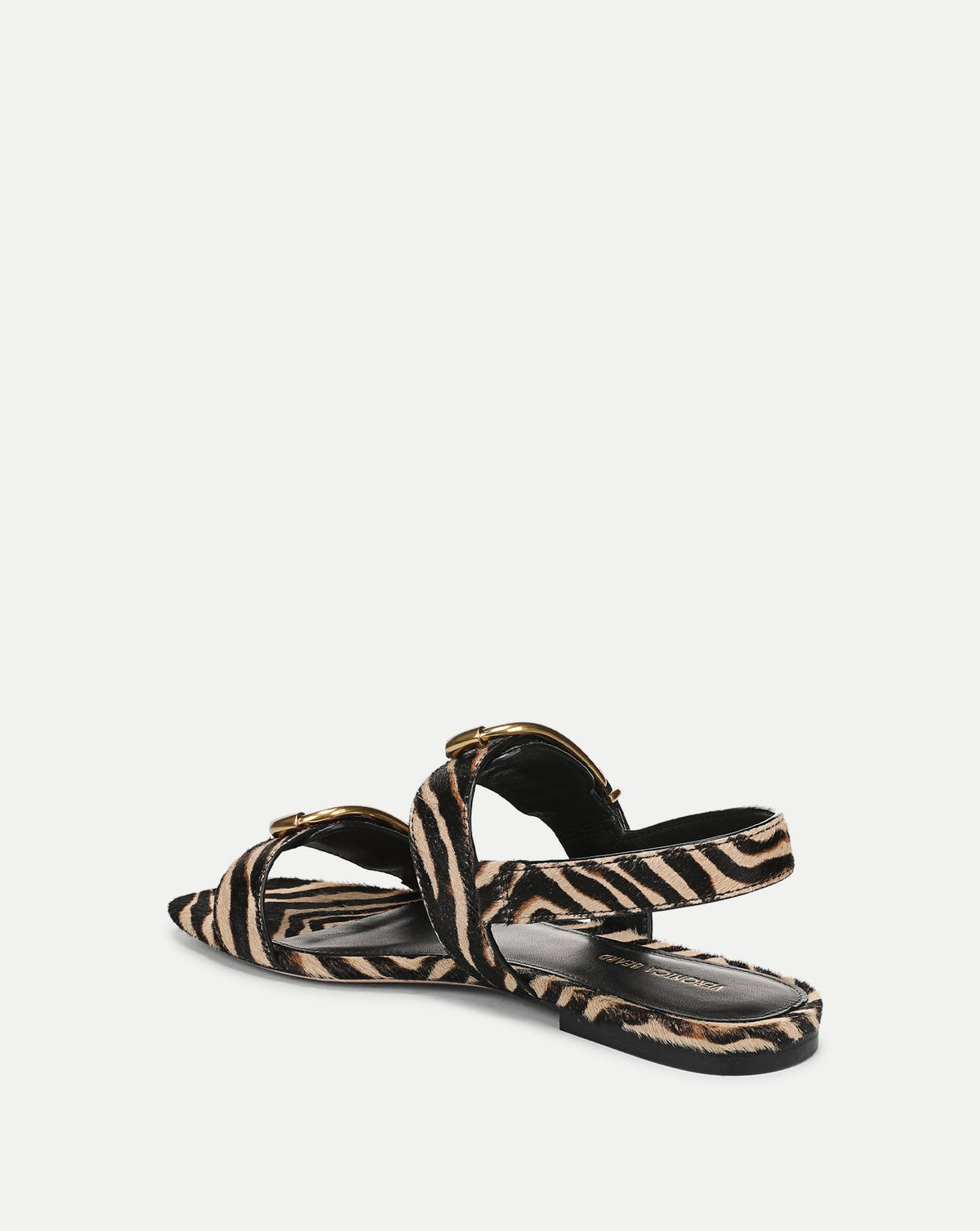 Veronica Beard | Maglio Calf Hair Sandal in Zebra Print Ziger