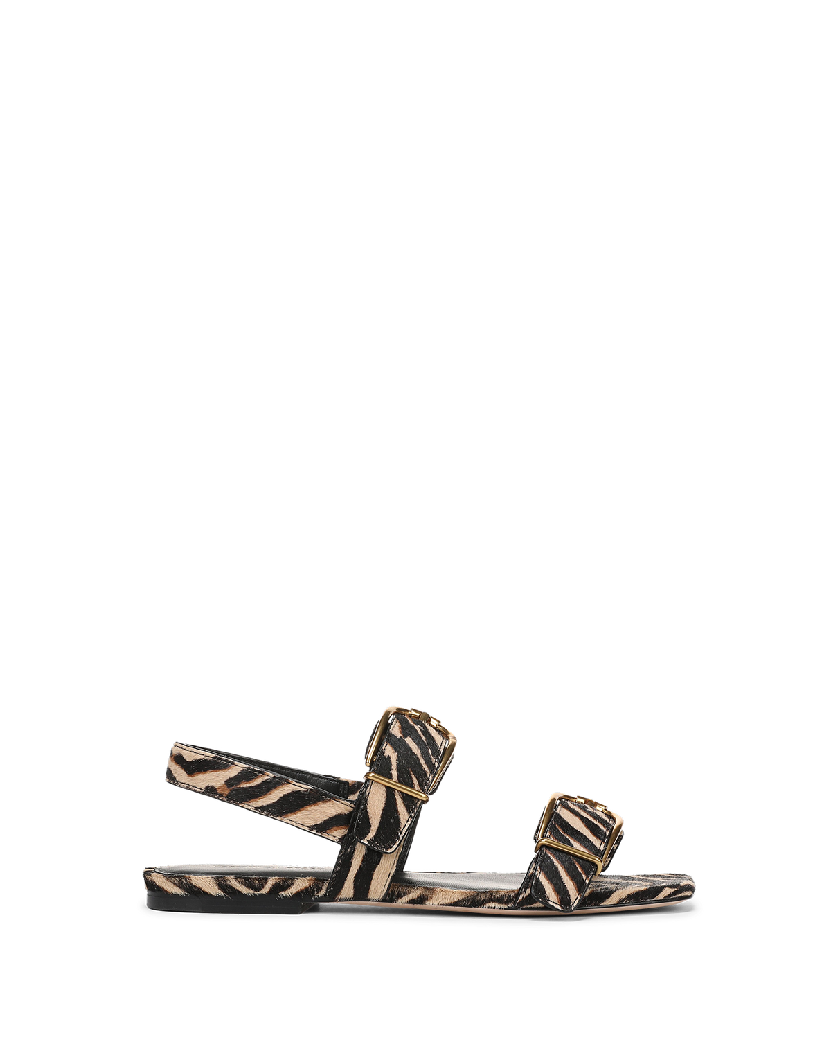 Veronica Beard | Maglio Calf Hair Sandal in Zebra Print Ziger