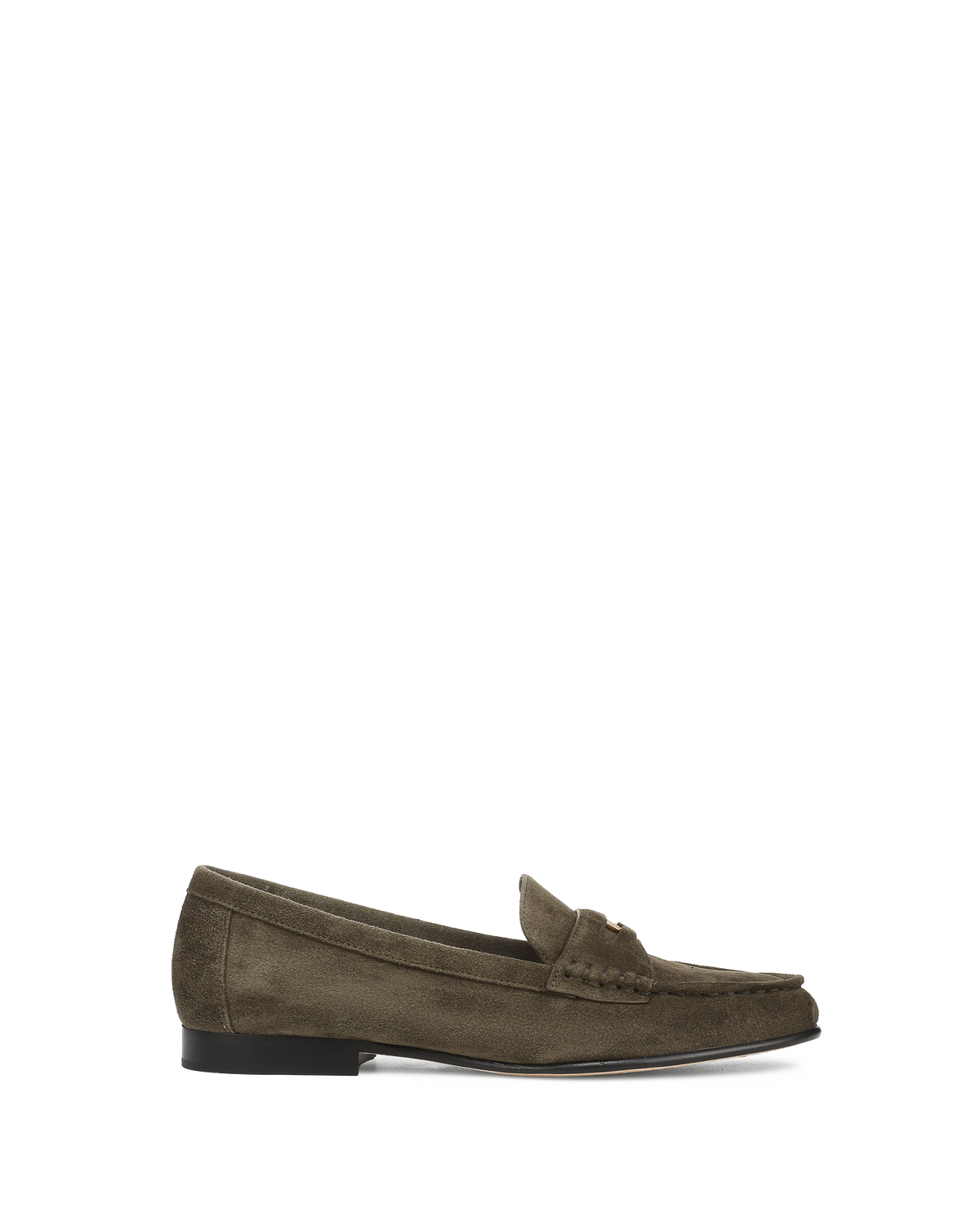 Veronica Beard | Penny Suede Loafer in Dark Green Cypress