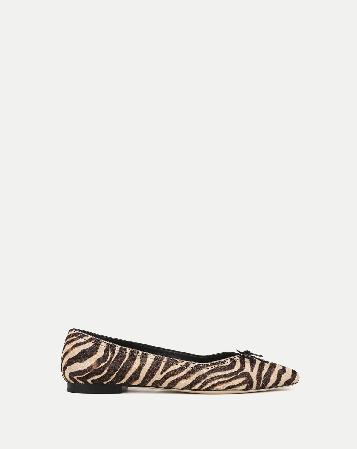Veronica Beard | Cailey Calf Hair Flat in Zebra Ziger