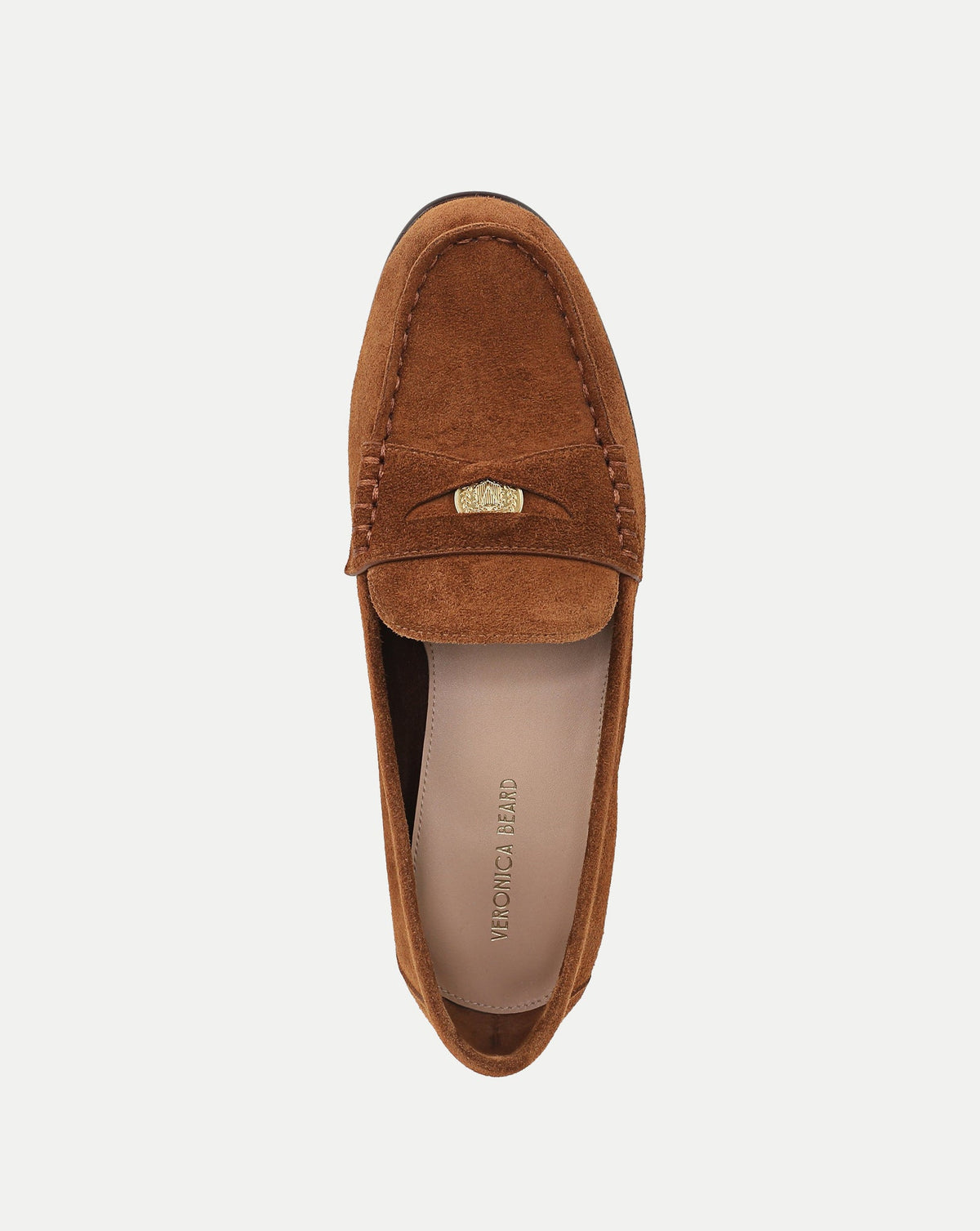 Veronica Beard | Penny Suede Loafer in Brown Tobacco