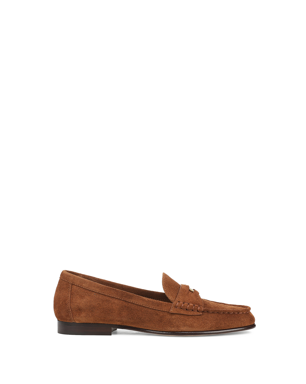 Veronica Beard | Penny Suede Loafer in Brown Tobacco