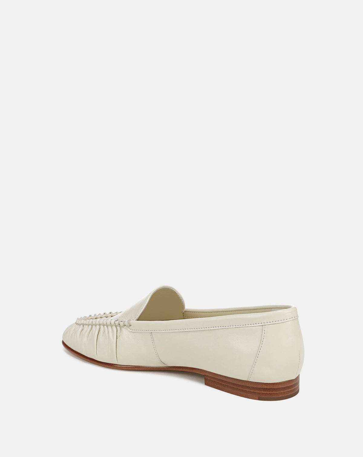 Veronica Beard | Prilla Leather Loafer in Limestone Ivory Limestone Ivory