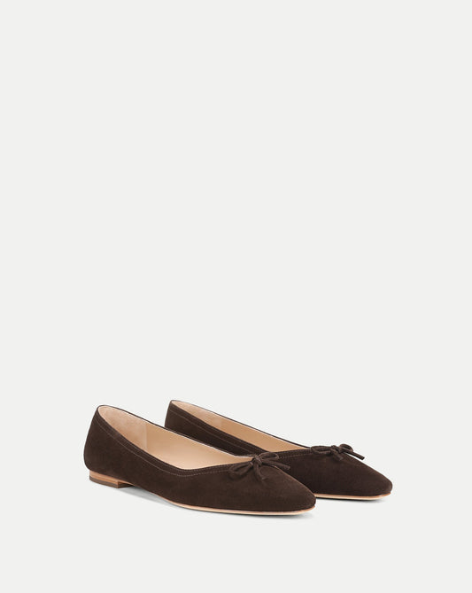 Veronica Beard | Cailey Ballet Flat in Espresso Espresso