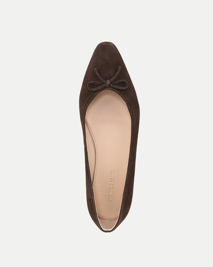 Veronica Beard | Cailey Ballet Flat in Espresso Espresso