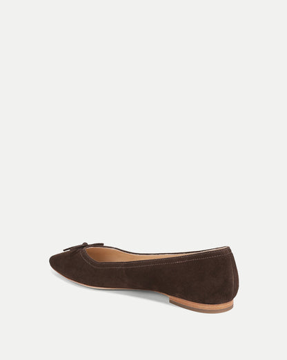 Veronica Beard | Cailey Ballet Flat in Espresso Espresso