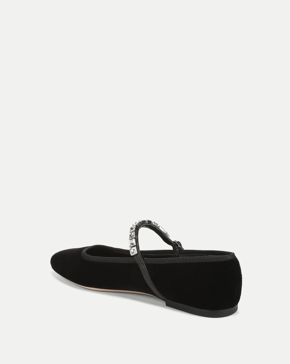 Veronica Beard | Ellie Embellished Flat in Black Black