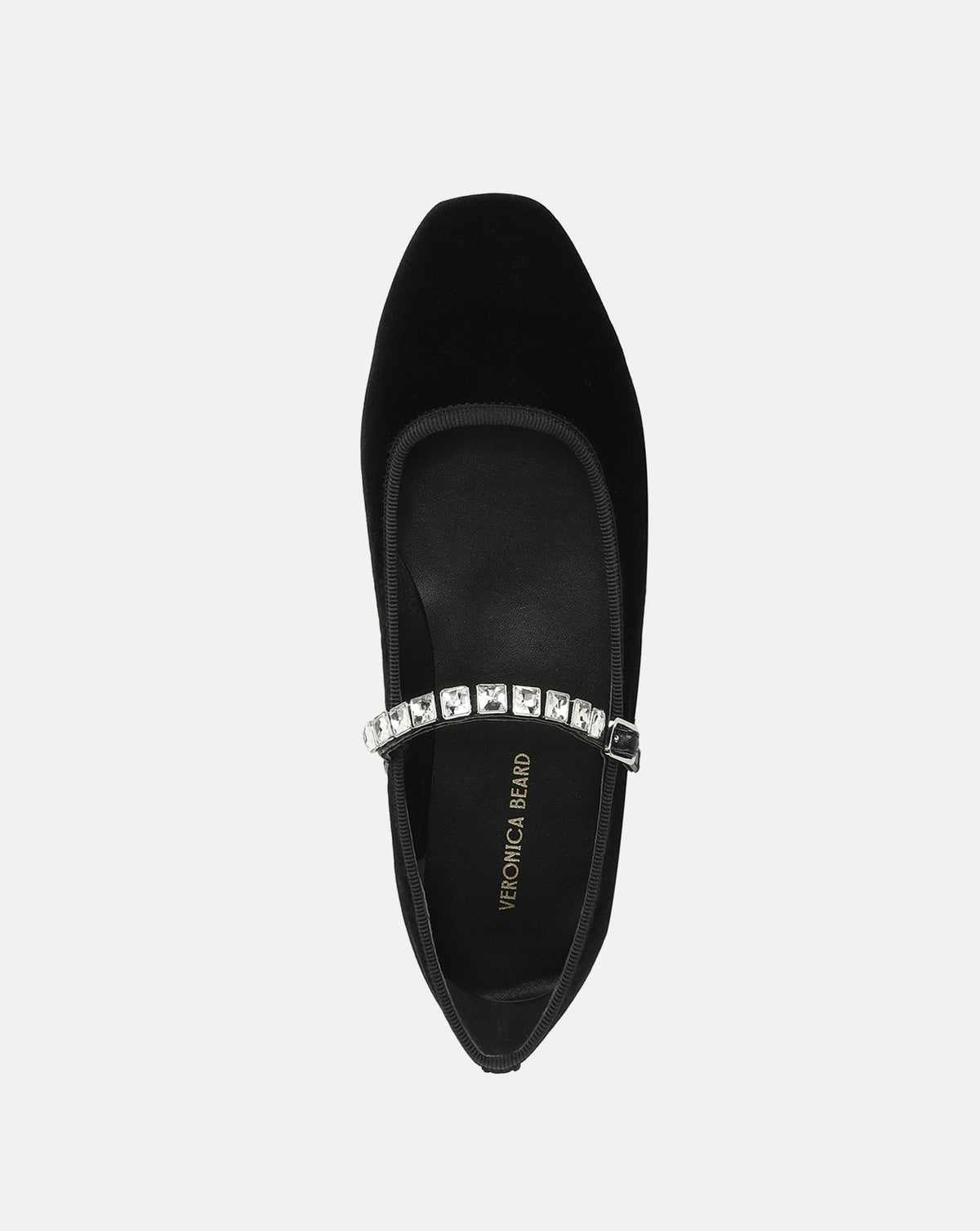 Veronica Beard | Ellie Embellished Flat in Black Black