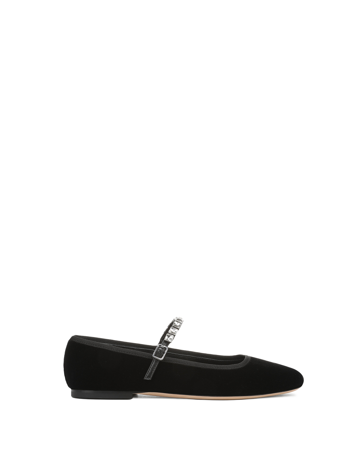 Veronica Beard | Ellie Embellished Flat in Black Black