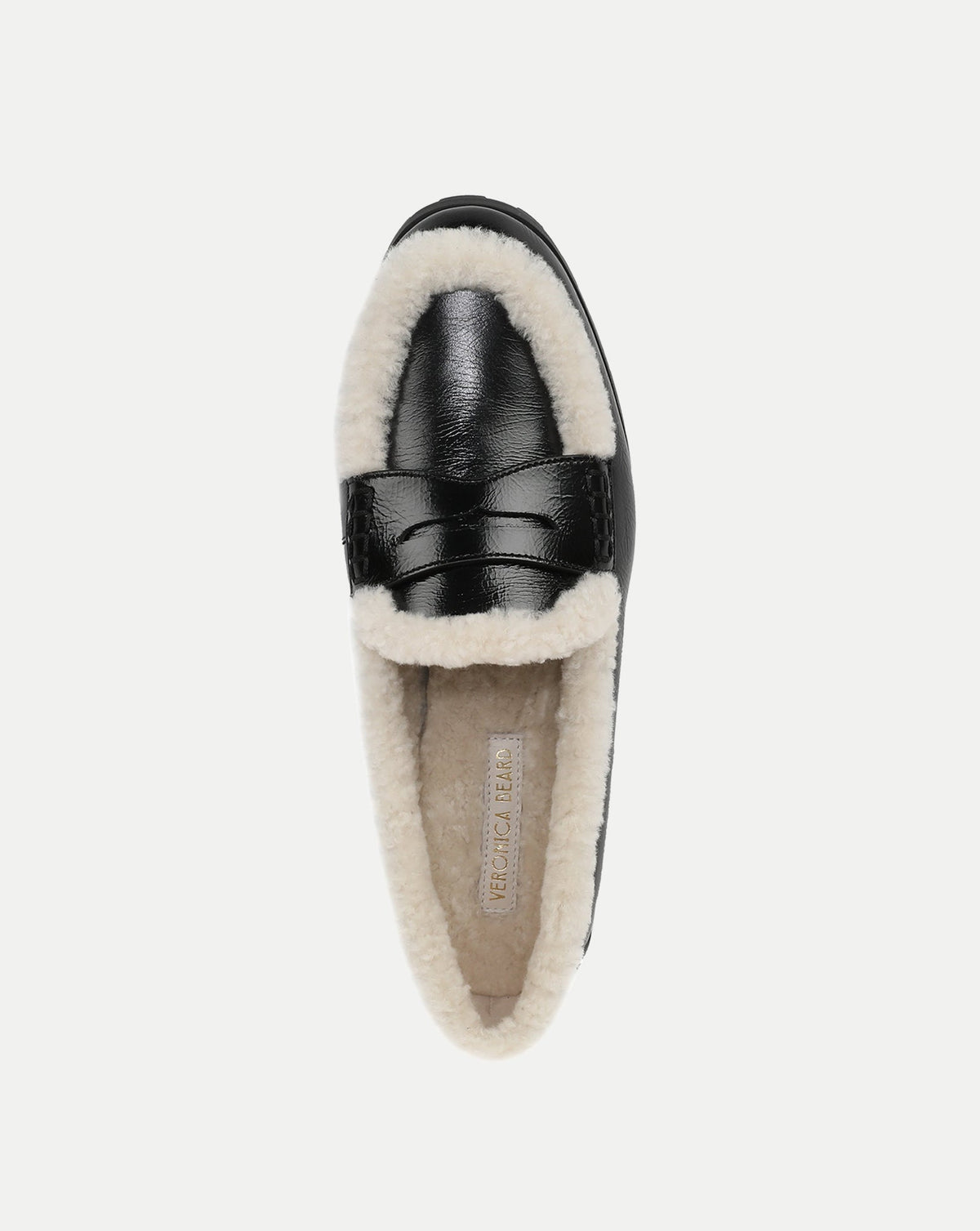 Veronica Beard | Penny Shearling Loafer in Black Black