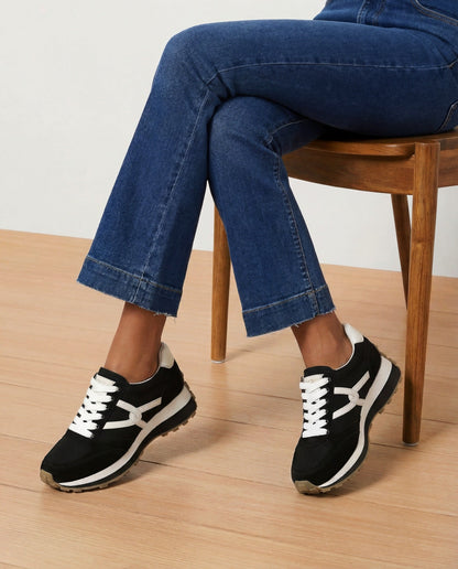 Veronica Beard | Valentina Sneaker in Black & White Black/White